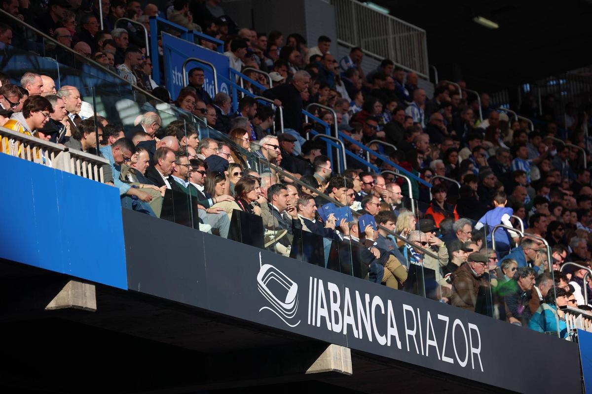 Estadio de Riazor en el último partido del Dépor.