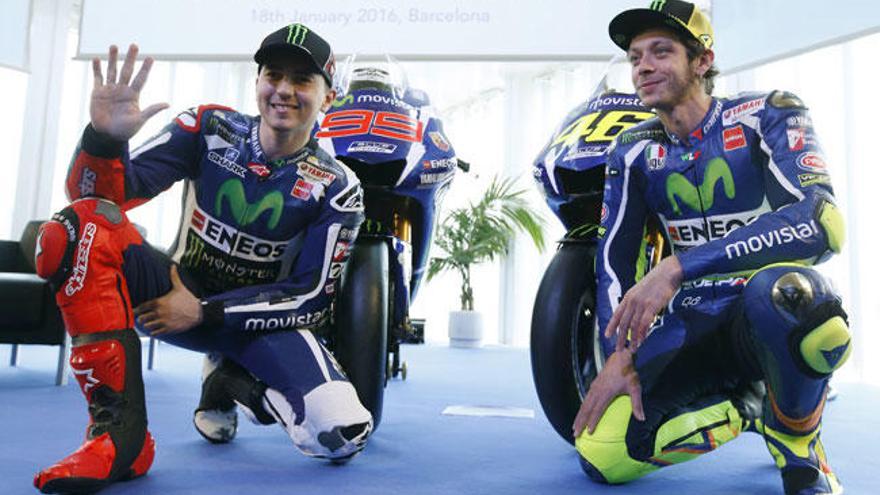 Lorenzo y Rossi promocionan la nueva temporada.