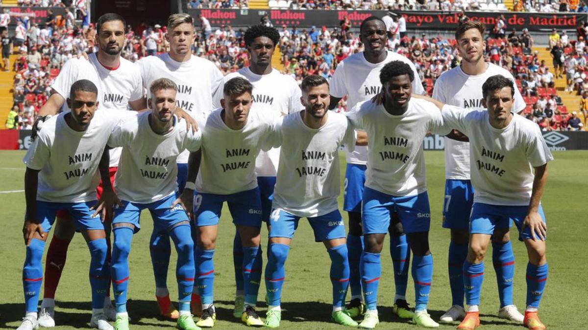 Los futbolistas del Valencia CF se acordaron de Jaume.  | J.M. LÓPEZ