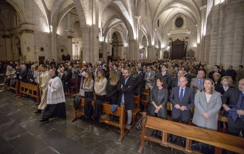 Misa celebrada en la Catedral de València en el primer aniversario de la muerte de la exalcaldesa