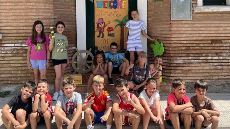 Los niños de Luceni participantes en el Campus Pirata. | SERVICIO ESPECIAL