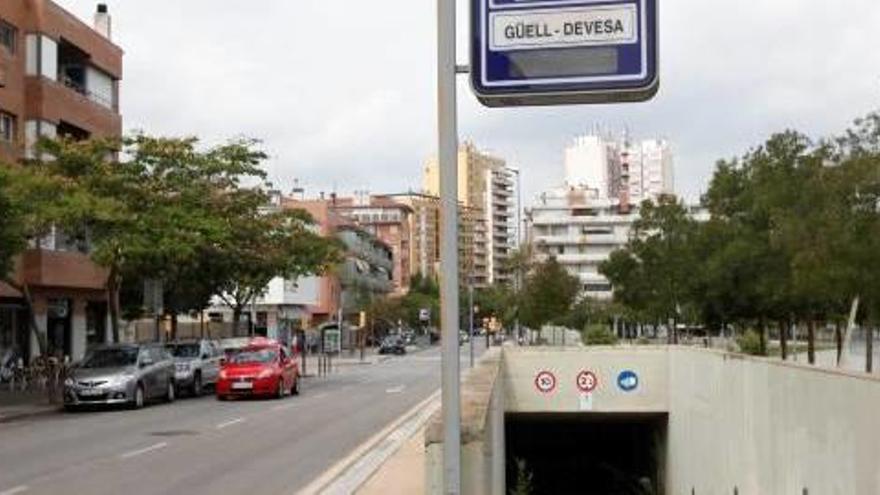 Un dels aparcaments en fallida, al sector Devesa- Güell.