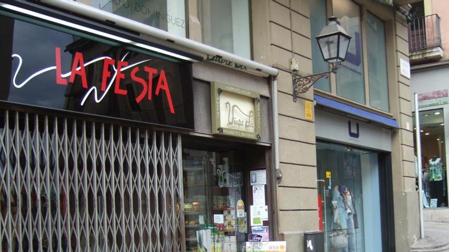 Rètol d&#039;un comerç a Manresa