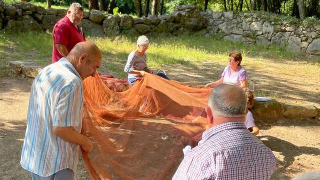 Usuarios de Afamo durante uno de los ensayos de la obra que representarán el domingo.