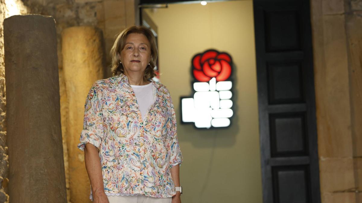 Delia Losa en la sede de la AMSO.
