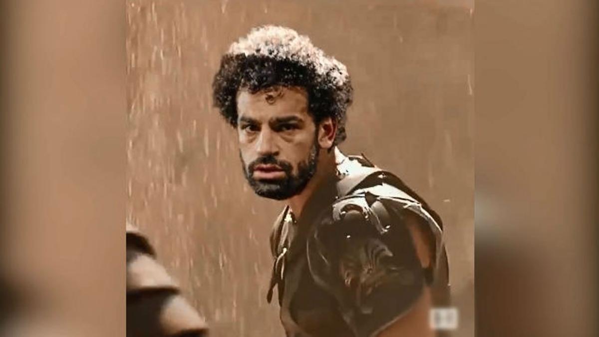 Salah se disfraza de Gladiator