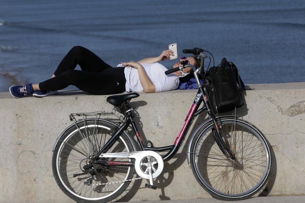 Calor en pleno enero en València