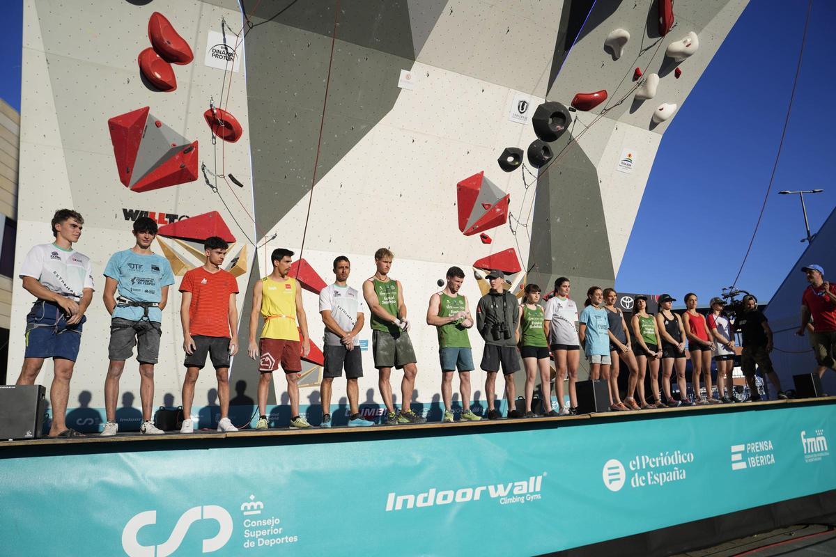 Escaladores profesionales en el Campeonato de España de Dificultad 2024