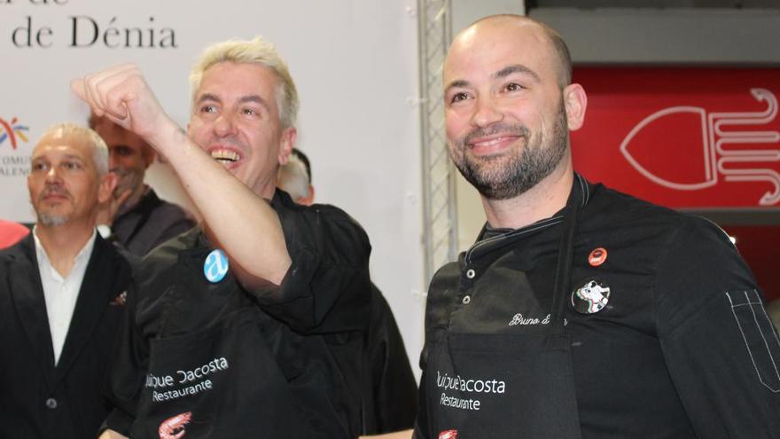 El chef de Dénia Bruno Ruiz gana el concurso internacional de la gamba roja