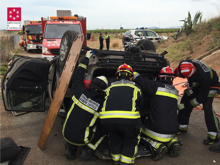 Accidente con un muerto y dos heridos en la AP-7 en Vila-real