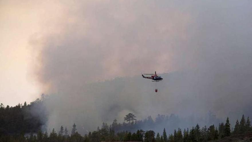 Un incendio afecta a una reserva natural del sur de Tenerife