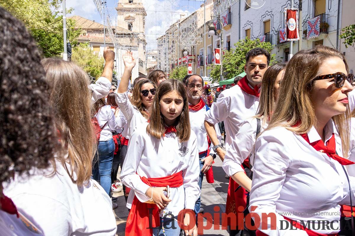 Recorrido Caballos del Vino día dos de mayo en Caravaca