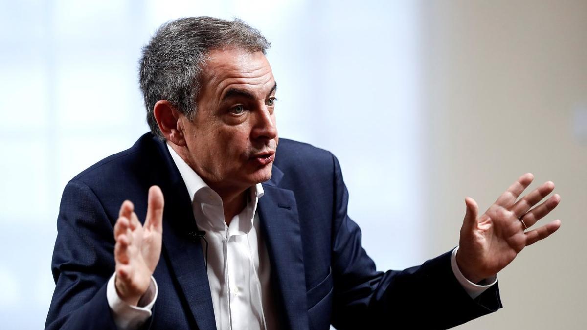 El expresidente del Gobierno, José Luis Rodríguez Zapatero