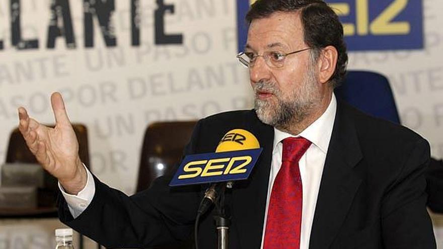 Mariano Rajoy, ayer en una entrevista radiofónica.