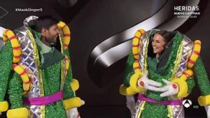 Paula Echevarría y Miguel Torres pareja bomba bajo la máscara de Alienígenas en Mask Singer