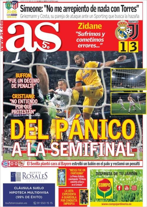 Portadas deportivas 12 de abril de 2018