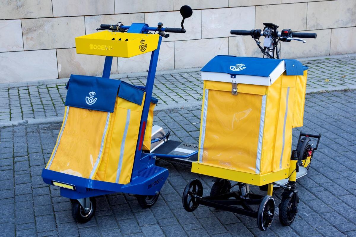 Carros de reparto asistido de Mooevo y Scoobic para Correos.