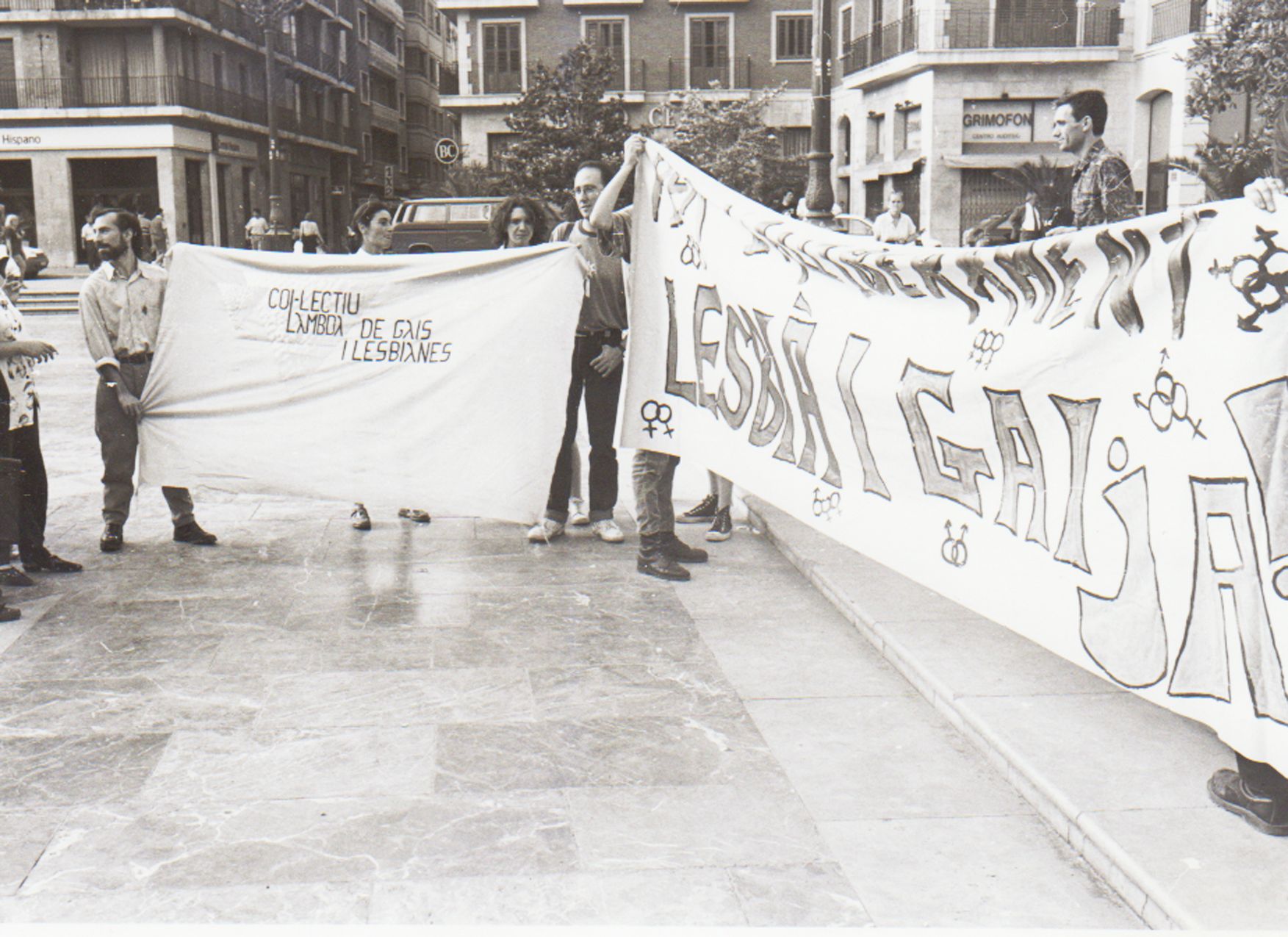 Manifestación de gais y lesbianas en 1993