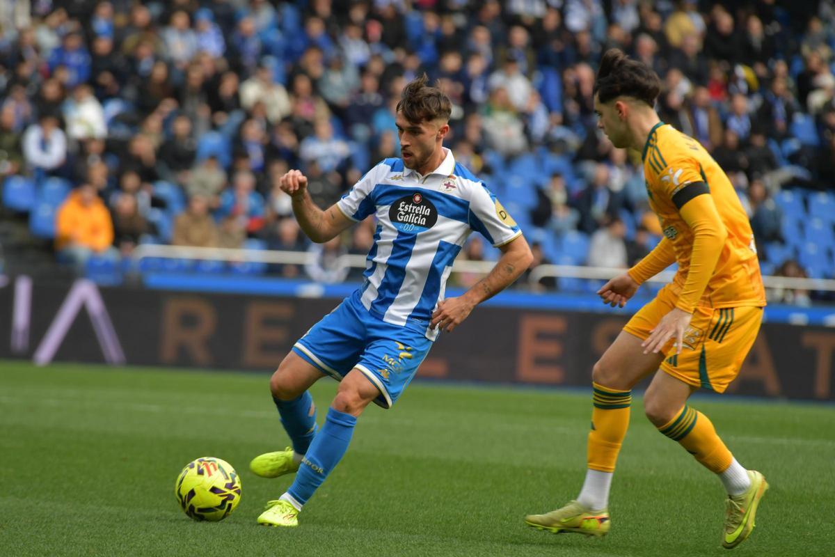 Adrià Altamira, ante el Albacete.