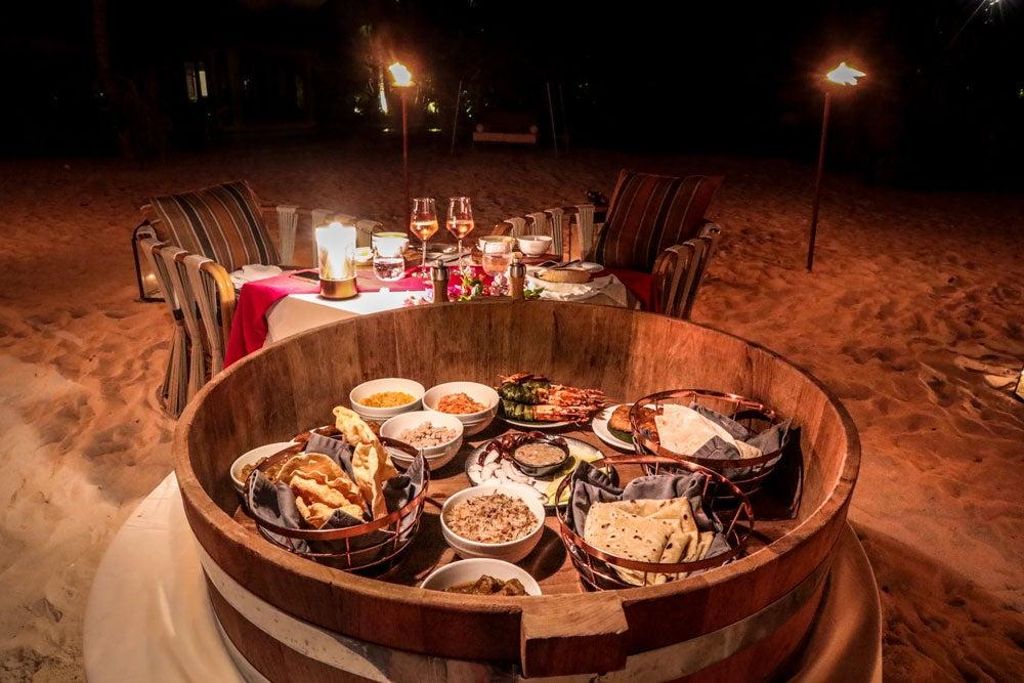 Propuesta gastro en Maldivas.