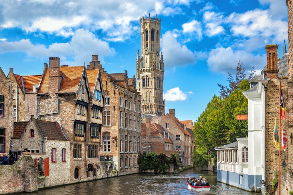 Los canales de la ciudad de Brujas