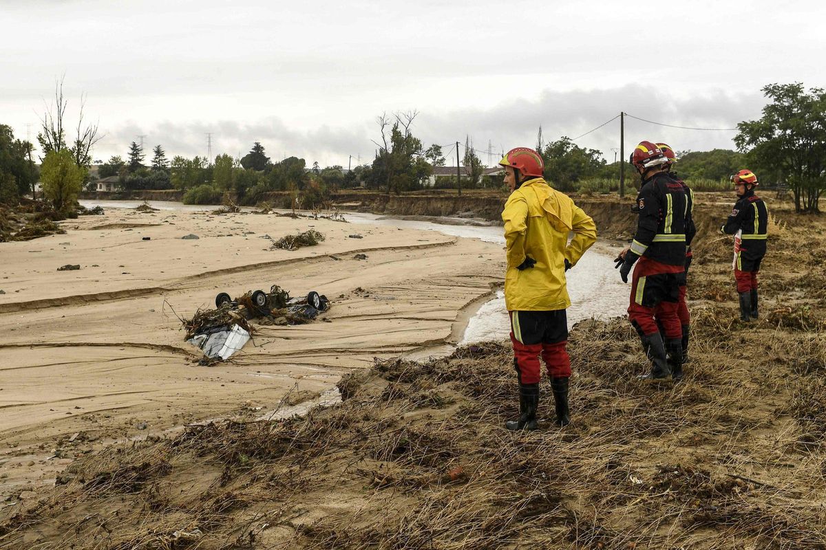 Consecuencias del temporal sobre Aldea del Fresno.