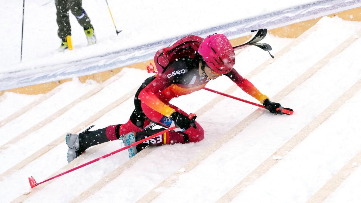Ana Alonso, en pleno esfuerzo