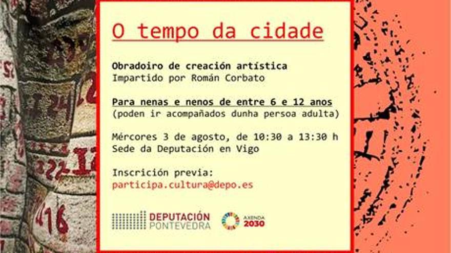 Obradoiro infantil de creación artística - O Tempo da cidade