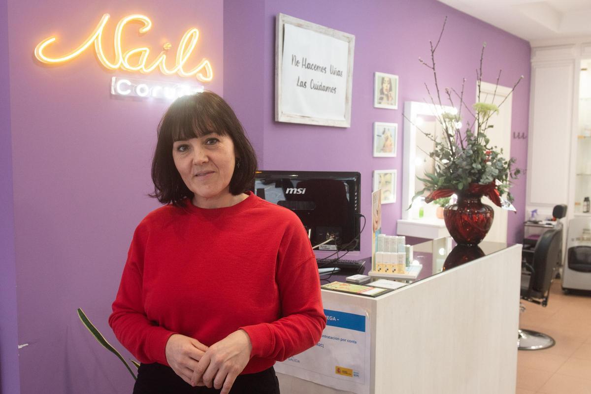Mila Louro, propietaria Nails Coruña en Matogrande
