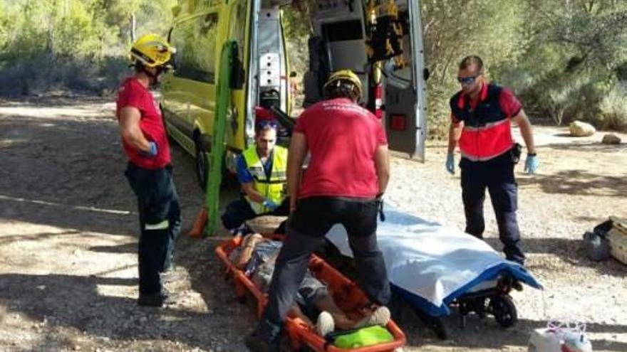 Rettungskräfte am Einsatzort.