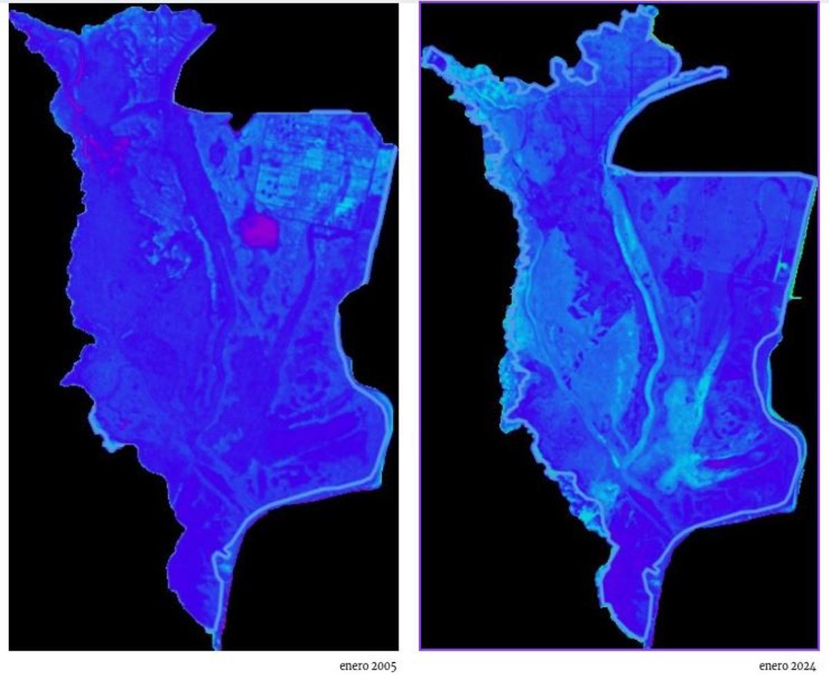 Evolución del suelo húmedo Doñana