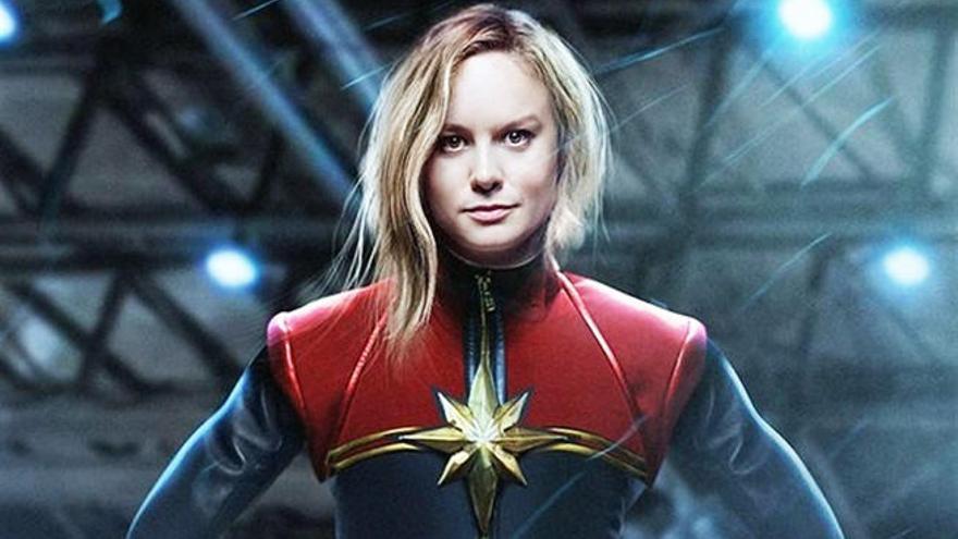 Brie Larson, la Capitana Marvel.
