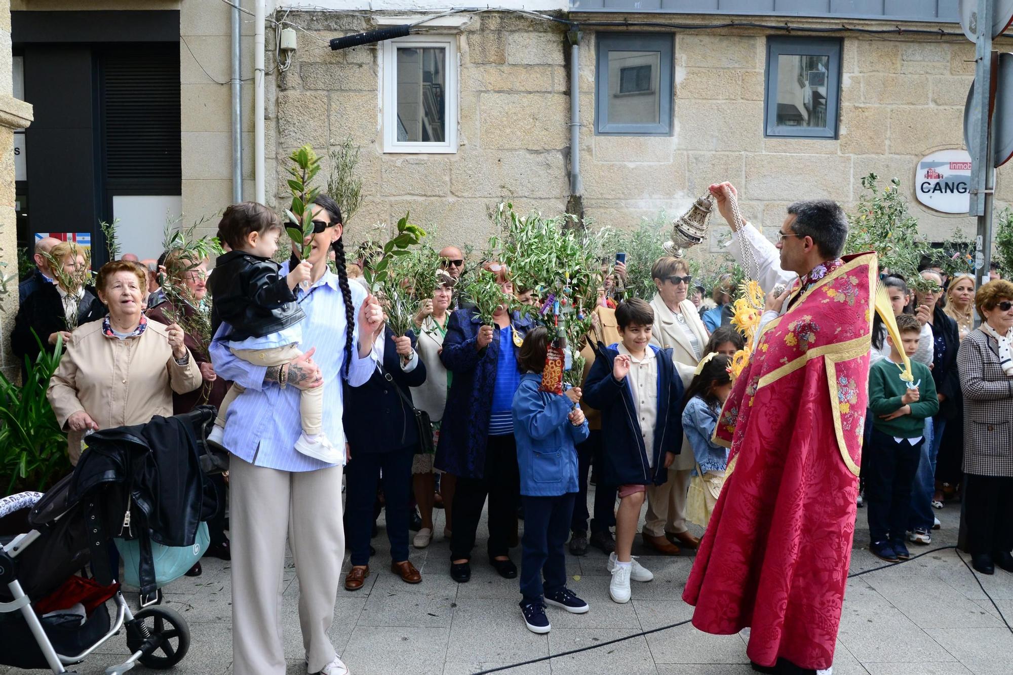 El Domingo de Ramos en O Morrazo. La procesión de La Borriquilla en Cangas