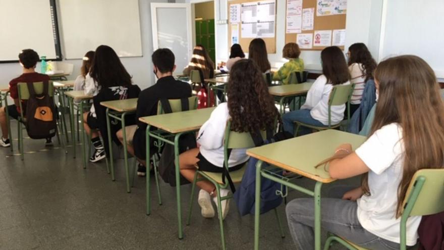 Una classe de l’institut Pere Borrell de Puigcerdà | ARXIU/M.S.