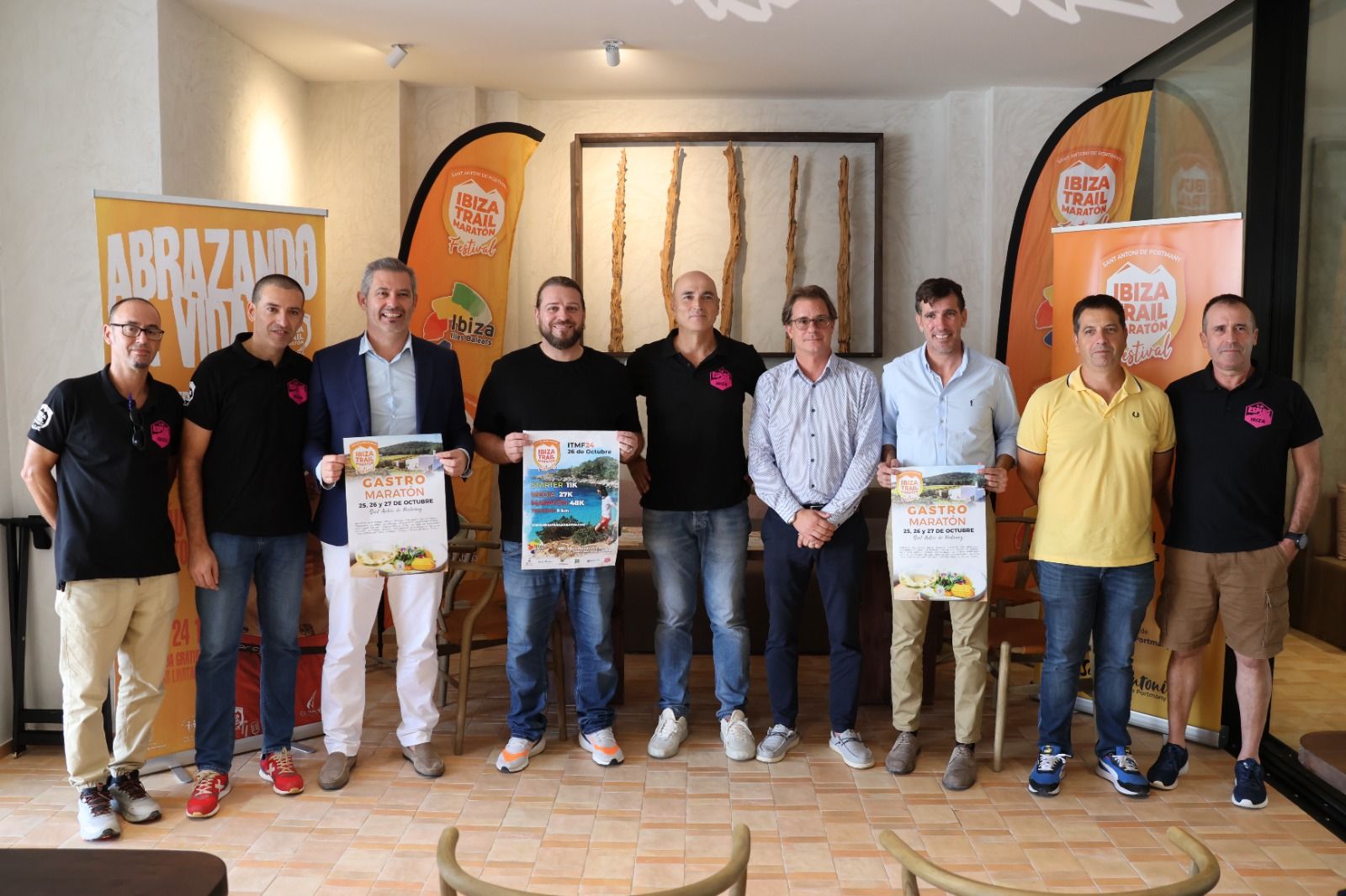 Una imagen de la presentación de la prueba en el hotel Blau Park de Sant Antoni