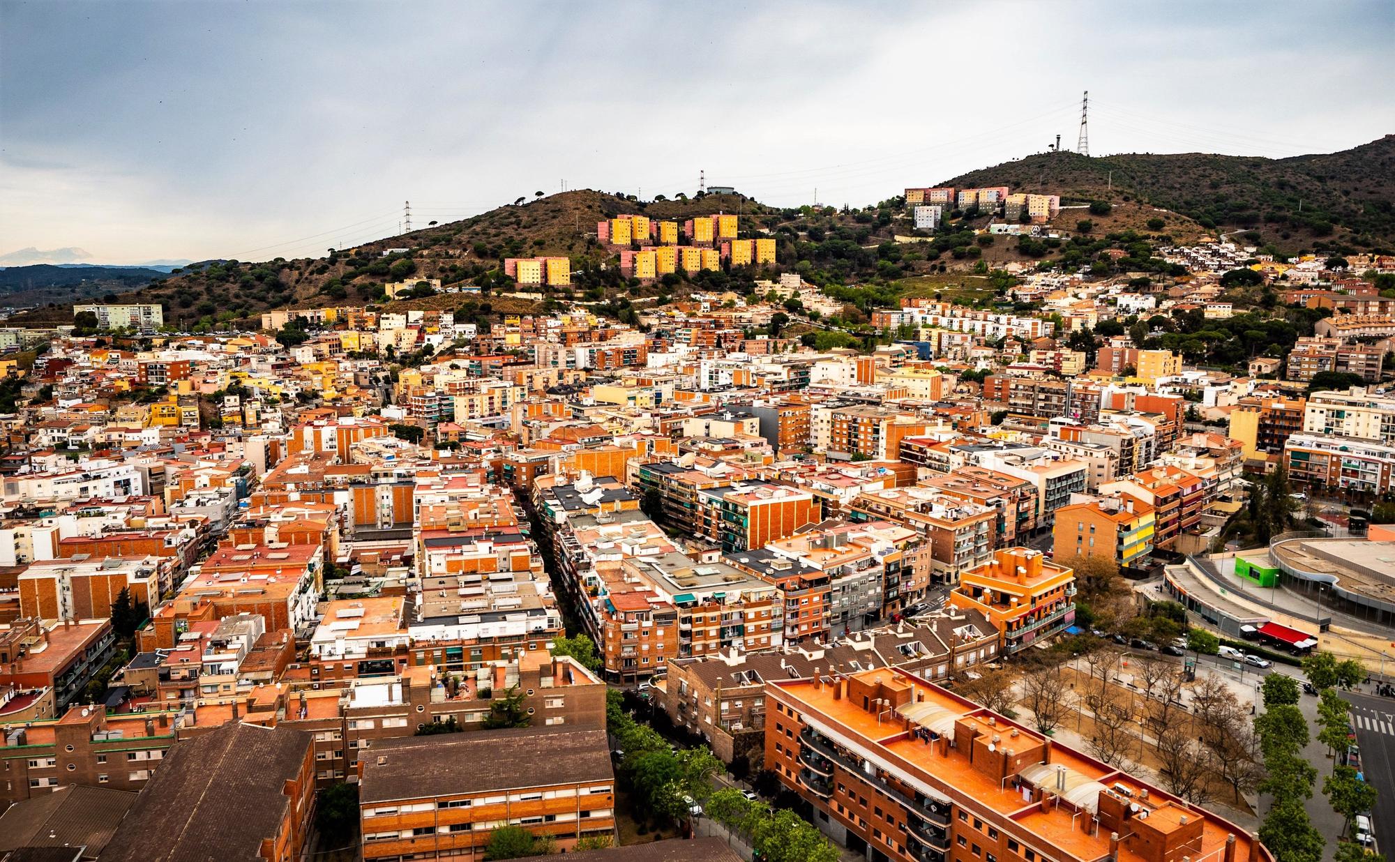 Vista aérea de Santa Coloma de Gramenet.