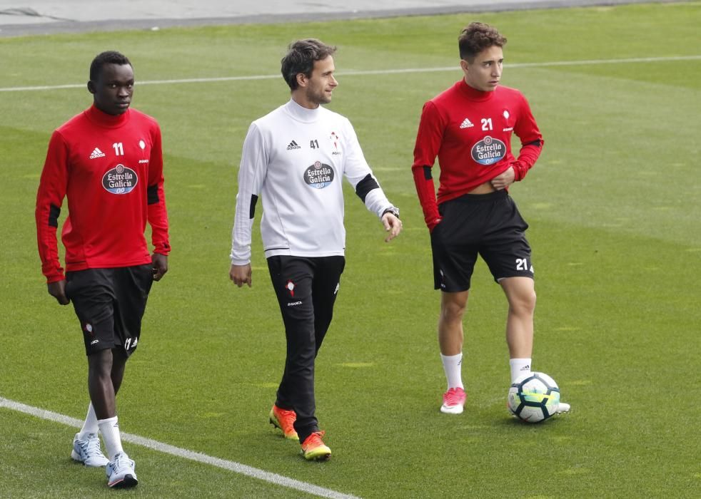 Último entrenamiento del Celta antes de vsitar el Bernabéu // Alba Villar