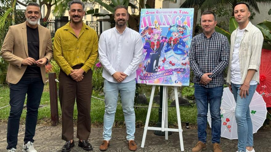 Imagen de la presentación de la gala Drag Queen, que se celebra hoy en el parque de San Juan de Telde.
