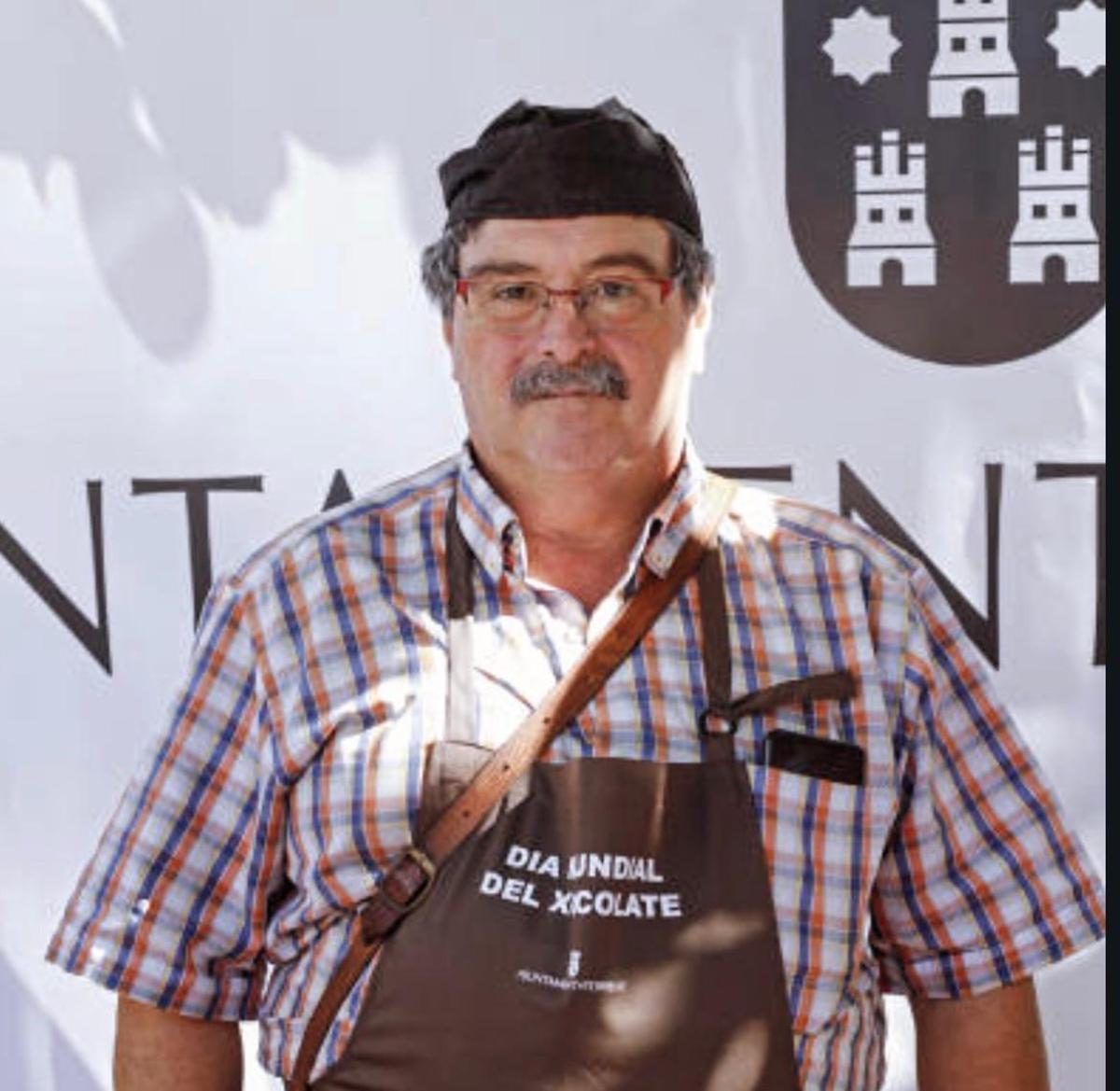 Pascual Andreu, en un evento para difundir el chocolate torrentí.