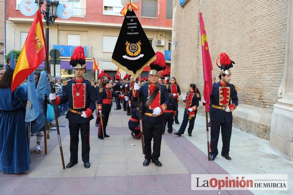 La procesión del Amparo a su salida de San Nicolás