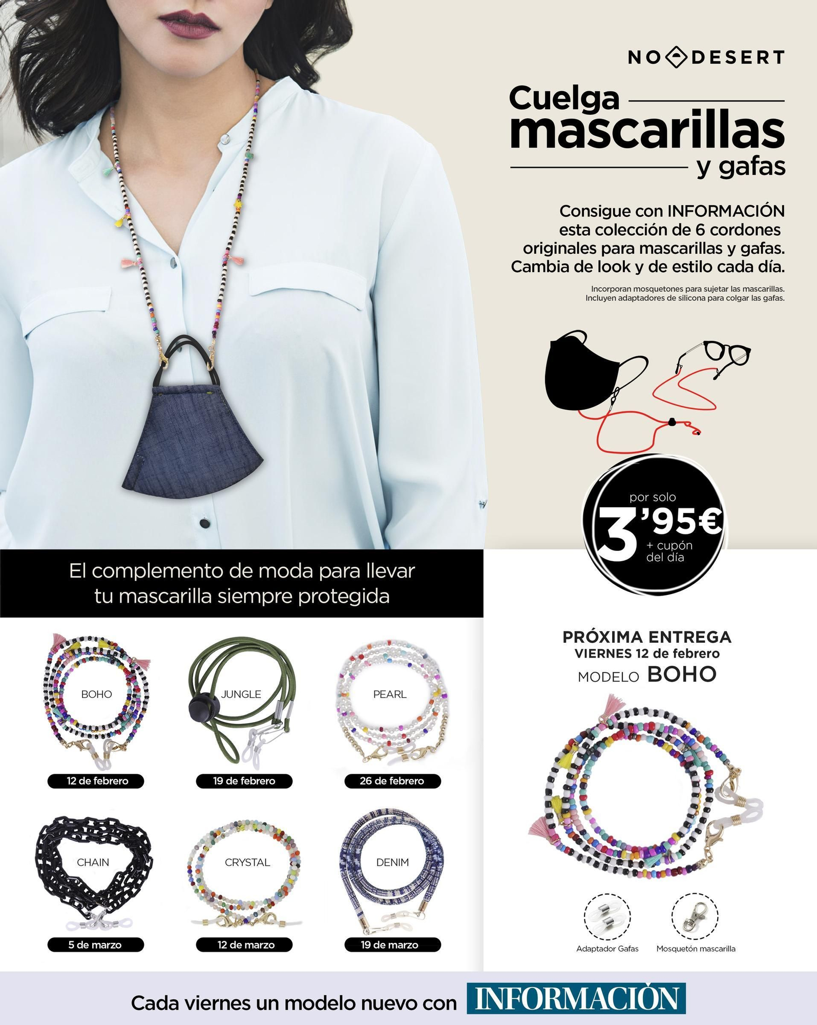 Cuelga mascarillas y gafas