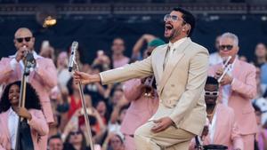 Concierto de Bad Bunny, el primero de los dos, en el estadio Lluis Companys el 22 de mayo de 2026