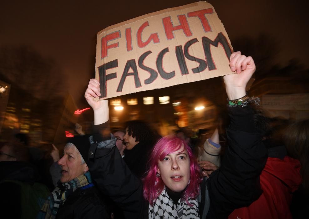 Protestas en Londres contra el veto de Trump