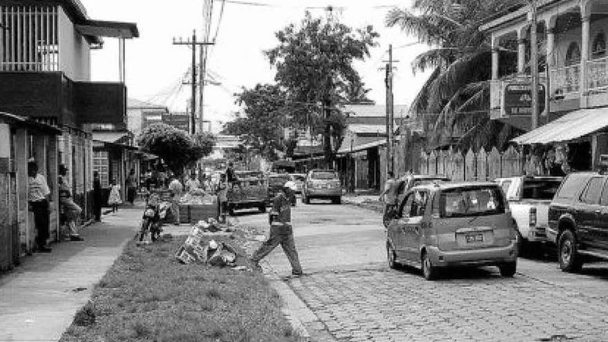 Imagen de una calle que lleva el nombre de A Estrada en Bluefields (Nicaragua).