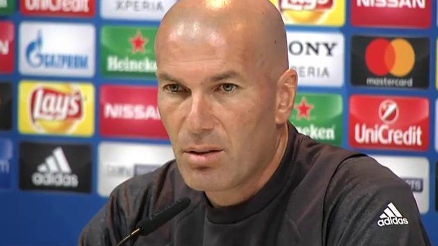Zidane: &quot;Vamos a afrontar el partido con la idea de hacer el máximo para ganar&quot;