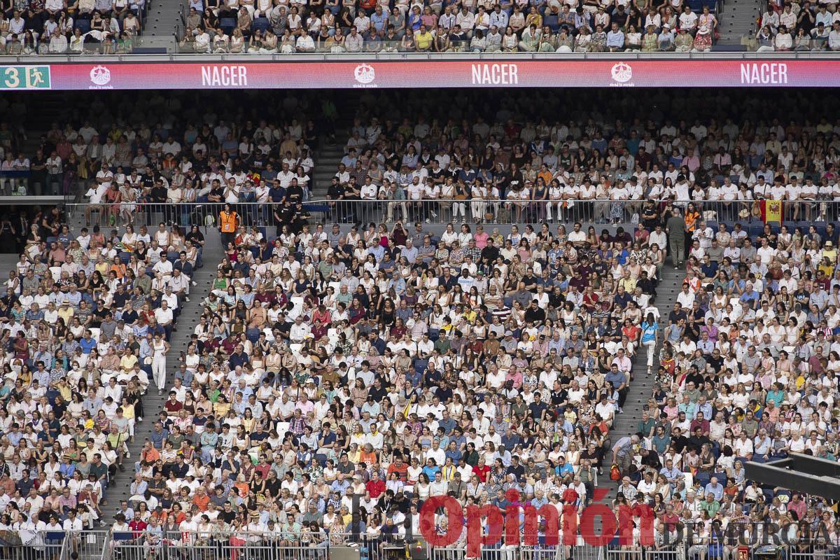 Viaje papa León XIV/Encuentro diocesano en el Santiago Bernabéu_011