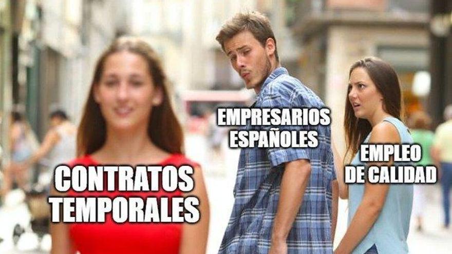 La subida del paro explicada en memes