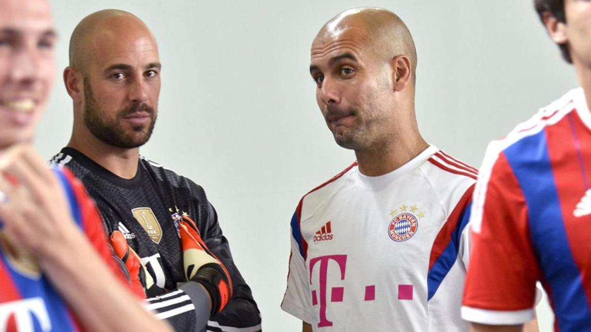 Reina y Guardiola ya coincidieron años atrás en el Bayern