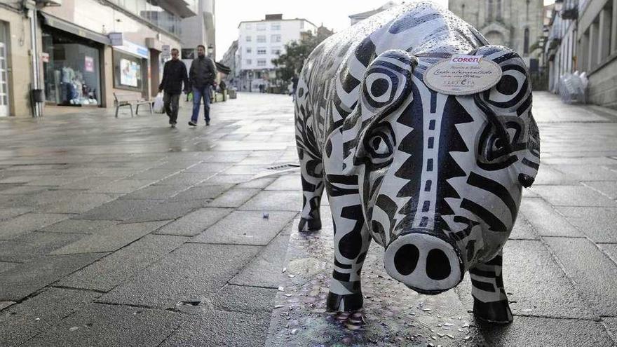 La empresa gallega Coren patrocina este año la Lalín Pork Art. // Bernabé/Javier Lalín