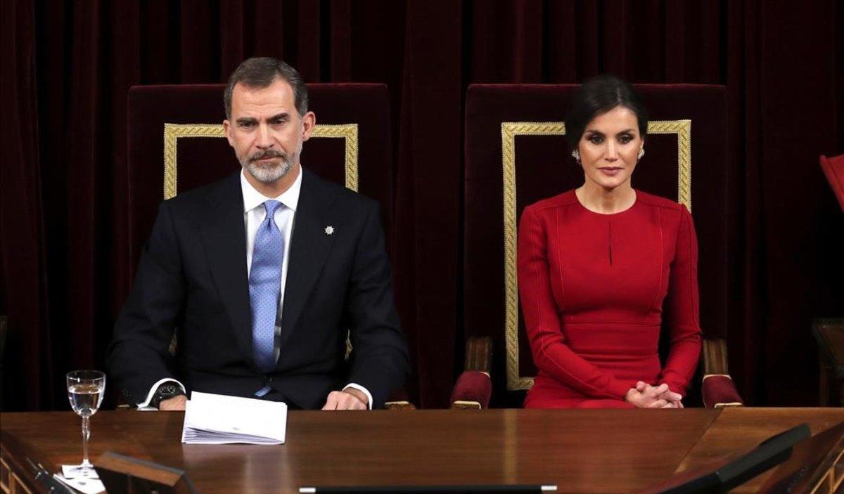 El rey Felipe VI y la reina Letizia